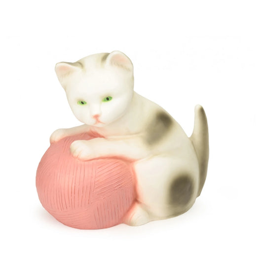 Heico Night Light Cat With Pink Wool