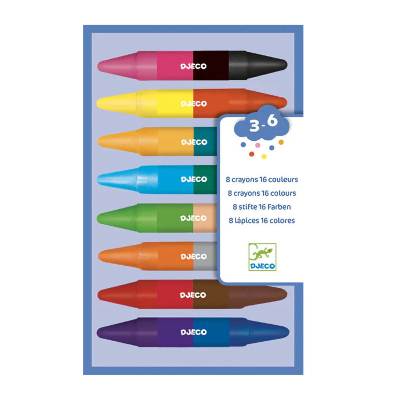 Djeco 8 Twins Crayons