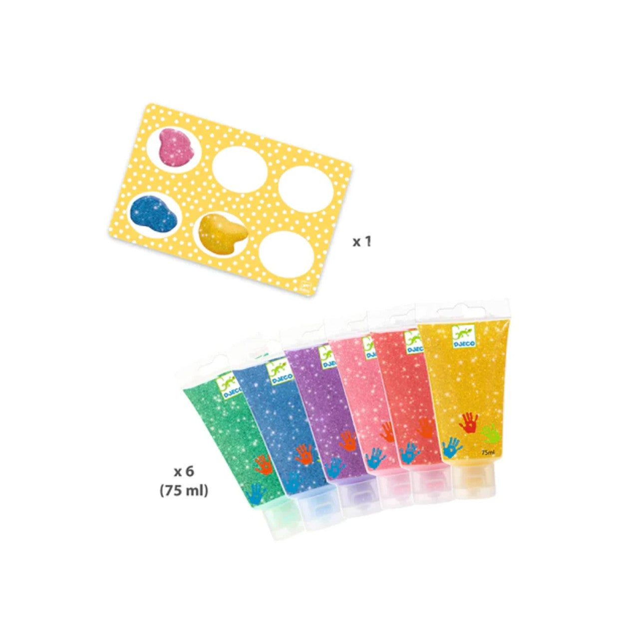 Djeco Glitter Finger Paint For Little Ones