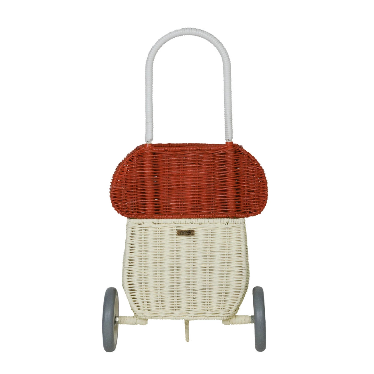 Olli Ella Rattan Mushroom Luggy - Red